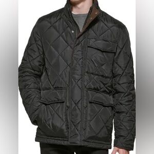 Men's Quilted Black Jacket